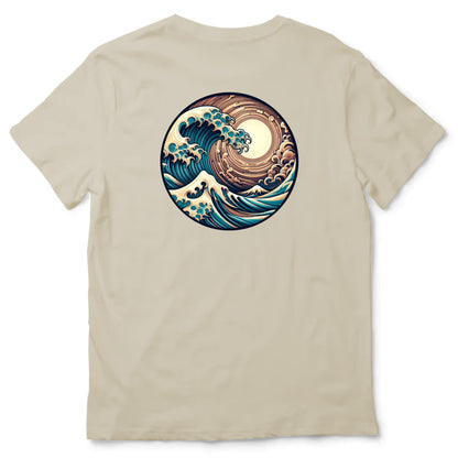 Camiseta beis diseño ola kanagawa japonesa camistasmurcia camisetas murcia
