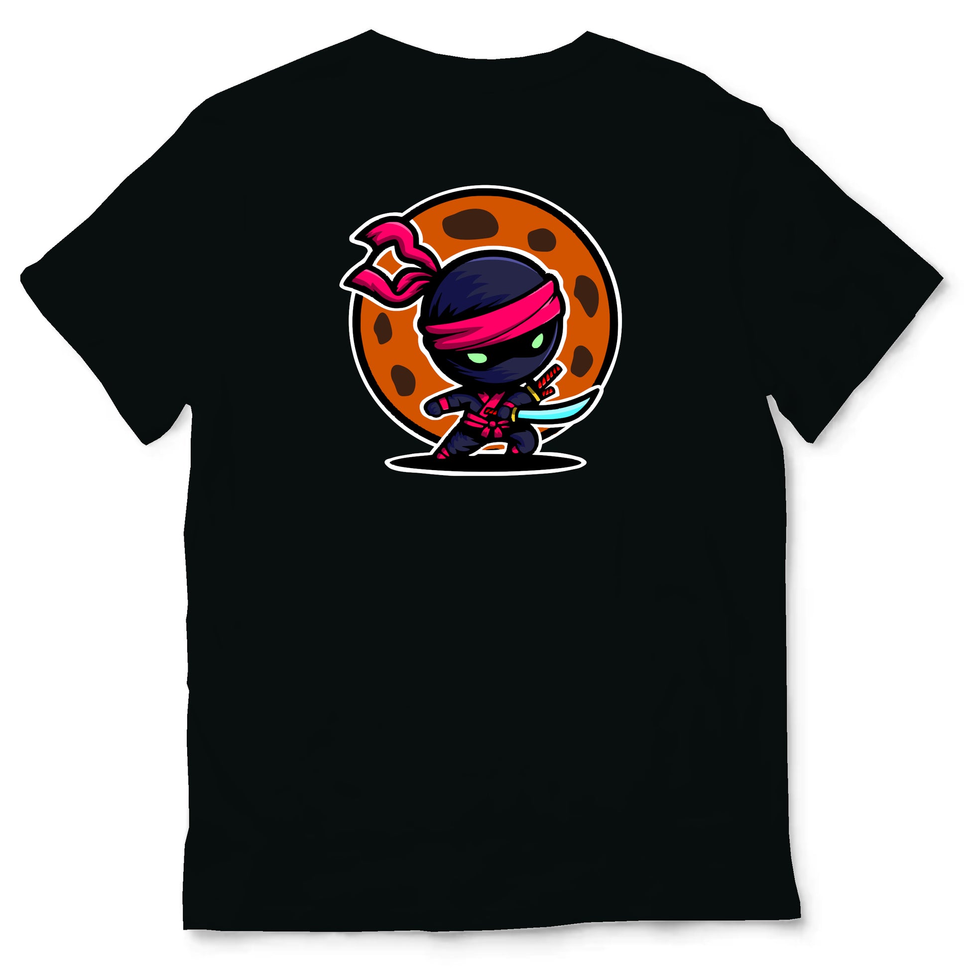 Camiseta negra cookie ninja detrás camisetasmurcia camisetas murcia